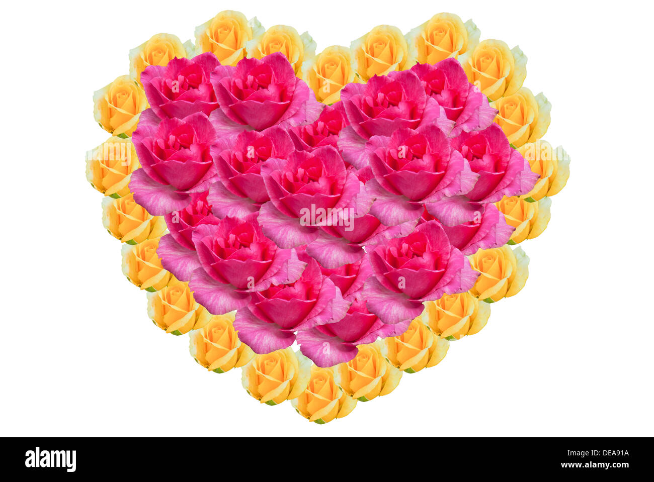 Anniversaire art fond beau beauté fleur fleurs bouquet bouquet célébration libre de rose rouge jaune coeur valentine Banque D'Images