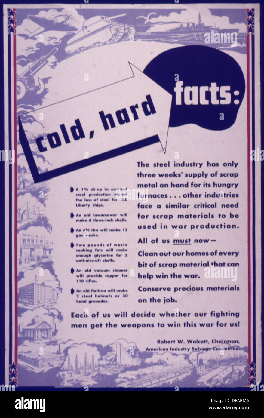 Une image ou une affiche faisant référence à des « faits durs et froids », mettant l'accent sur une approche pragmatique pour présenter des informations claires et factuelles, probablement dans le contexte d'analyses, de preuves ou de discussions basées sur la réalité. Banque D'Images