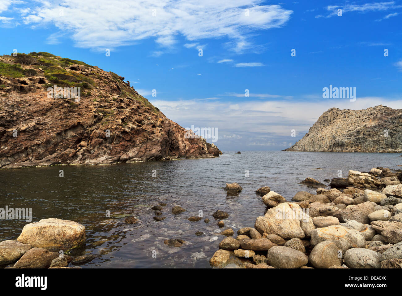 Calafico bay - île San Pietro Banque D'Images
