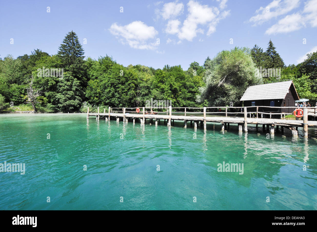 La Croatie, le parc national des Lacs de Plitvice Banque D'Images