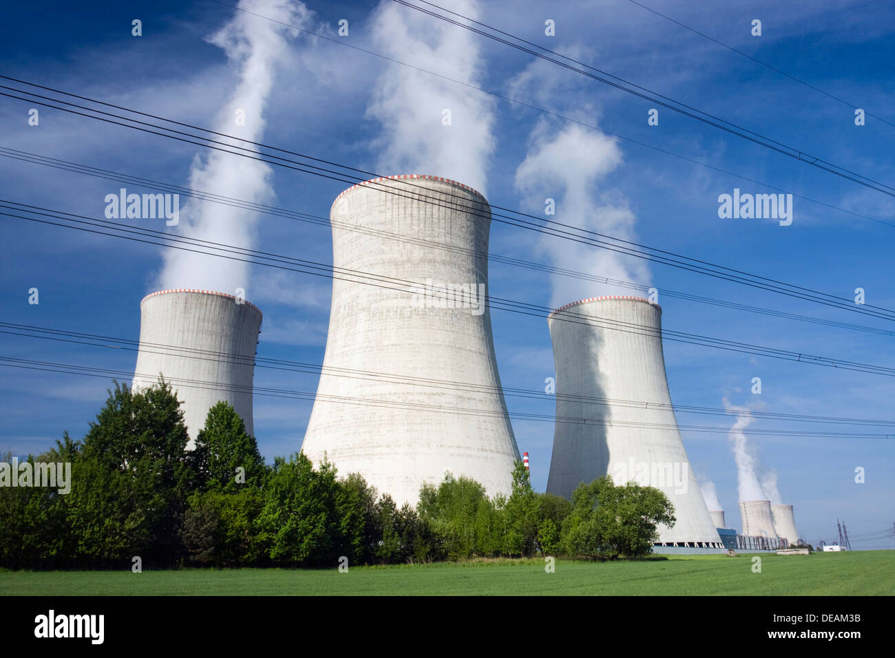 Nuclear power plant, Dukovany Trebic, district de la région Vysocina, République Tchèque, Europe Banque D'Images