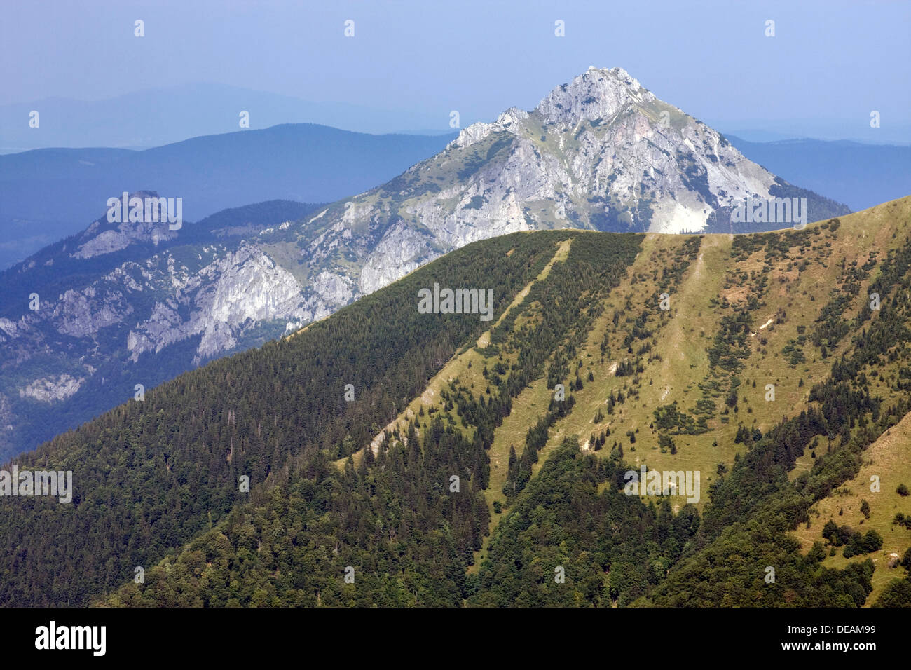 Velky Rozsutec peak, le Parc National de Mala Fatra, Slovaquie, Europe Banque D'Images