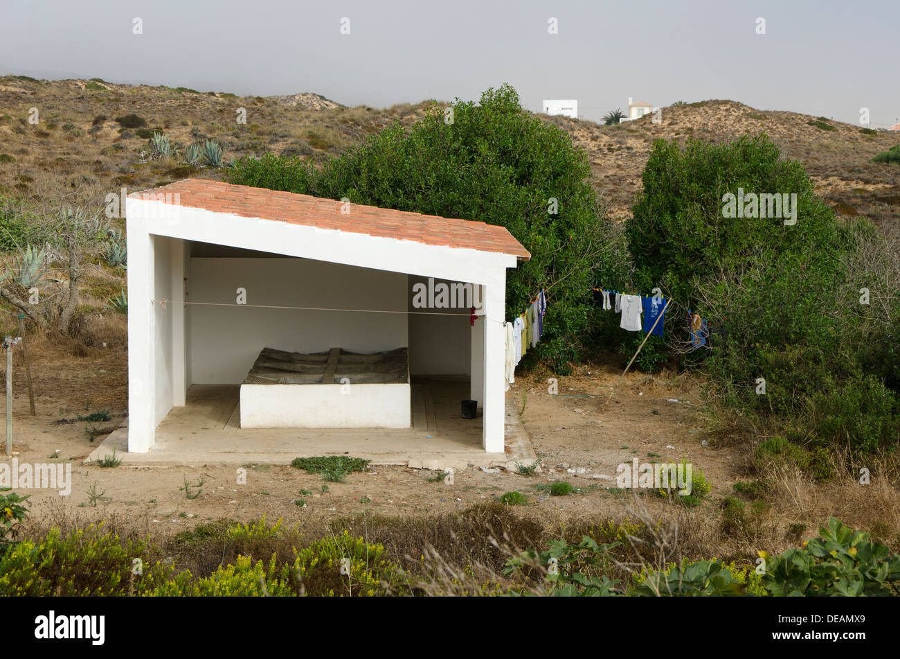 Lavoir Public de Carrapateira, Aljezur, région de l'Algarve au Portugal Banque D'Images
