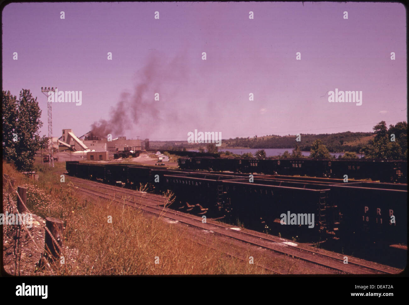 L'usine de transformation de la Hanna Coal Company à Cadix traite le charbon, raffine le charbon brut à distribuer pour la production d'énergie et l'utilisation industrielle. Banque D'Images