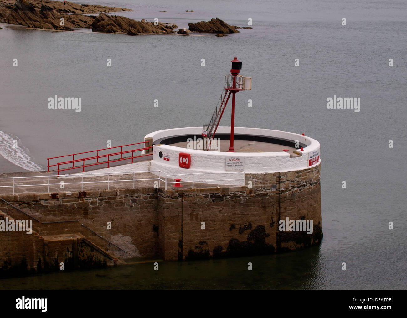 Le banjo pier, Looe, Cornwall, UK 2013 Banque D'Images