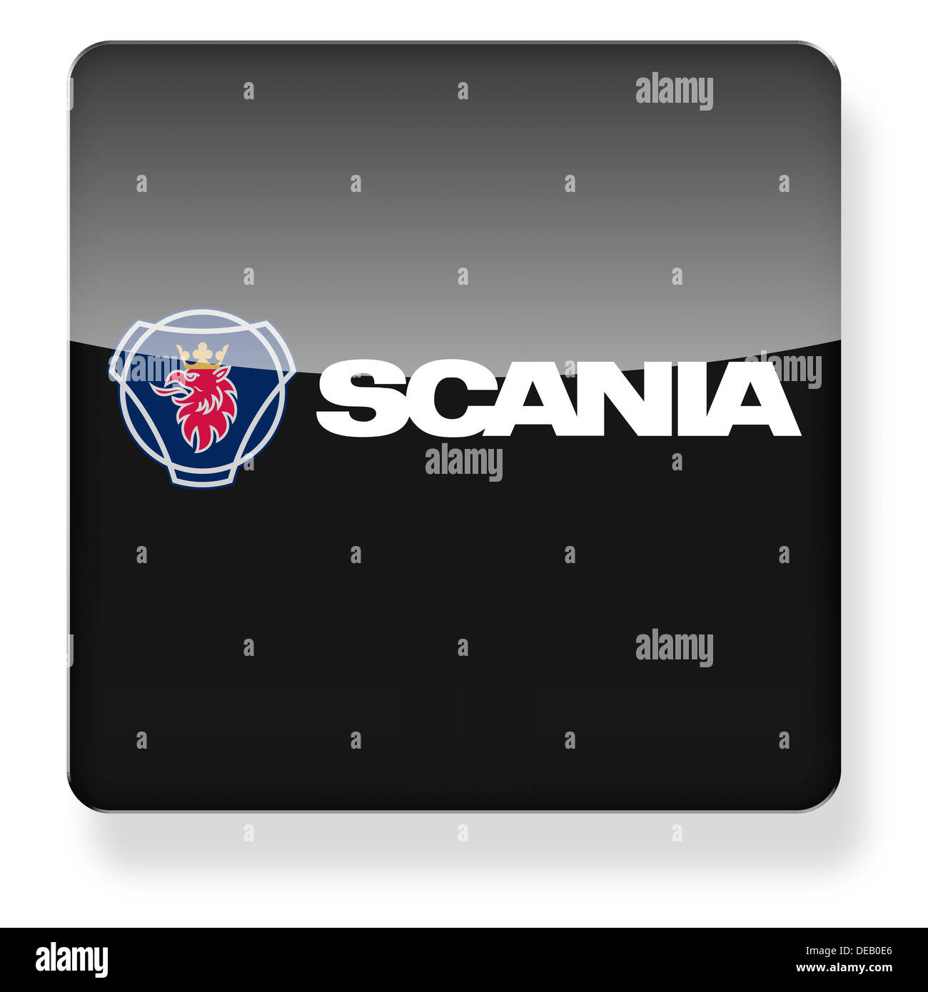 Logo Scania comme une icône de l'application. Chemin de détourage ...