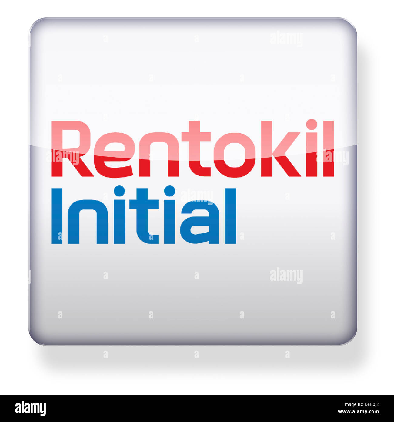 Logo Rentokil Initial comme une icône de l'application. Chemin de détourage inclus. Banque D'Images
