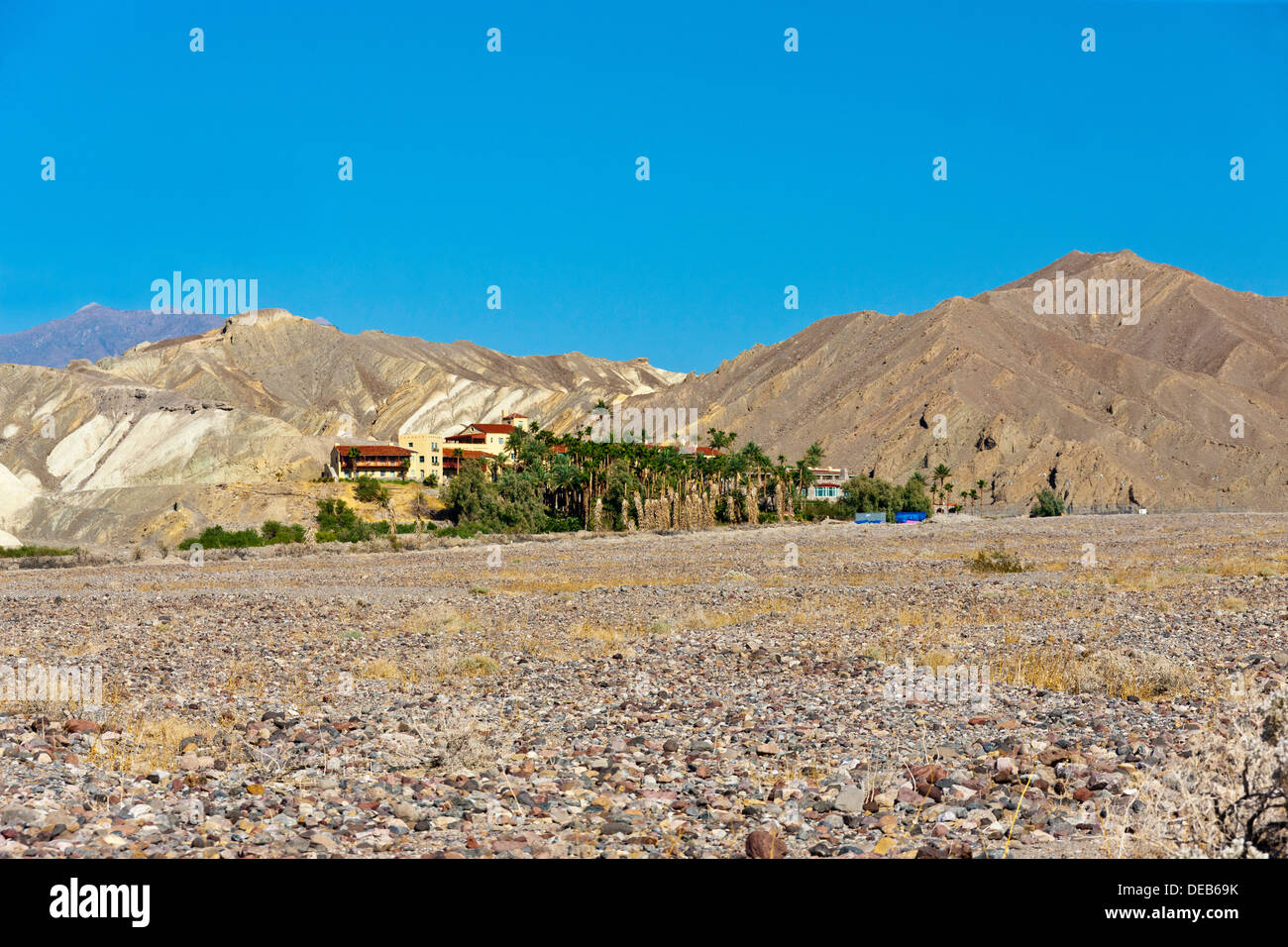 Furnace Creek Inn, Death Valley, Californie, USA. JMH5367 Banque D'Images