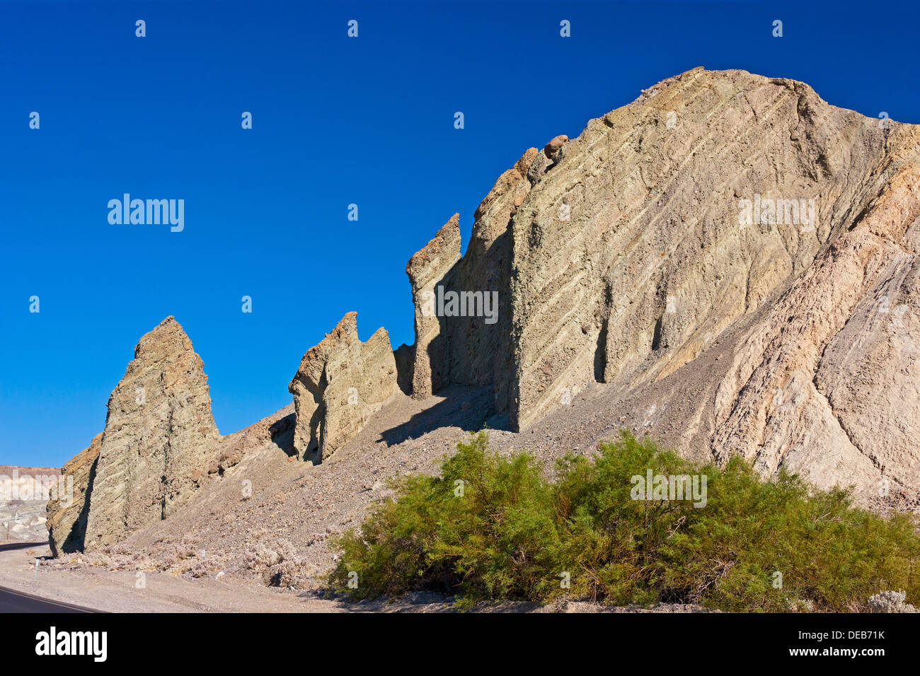 Paysage sur Badwater Road, Death Valley, Californie, USA. JMH5376 Banque D'Images