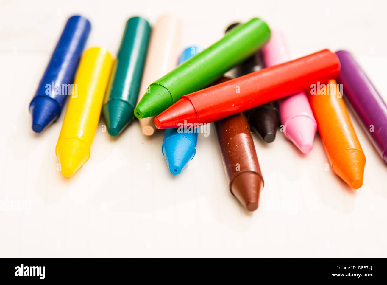 La peinture avec des crayons Banque D'Images