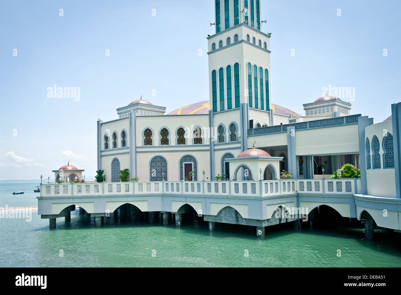 Mosquée flottante, Penang, Malaisie Banque D'Images