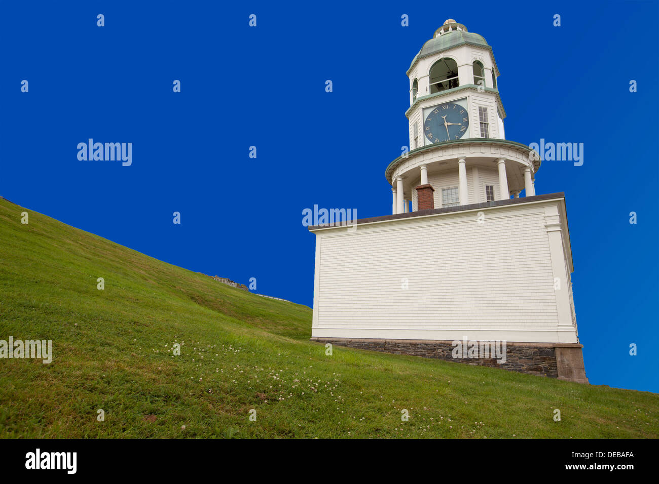 L'horloge de Halifax historique sur la colline de la Citadelle Banque D'Images