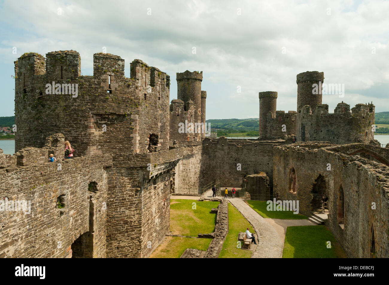 Château de Conwy, Conwy, Pays de Galles Banque D'Images