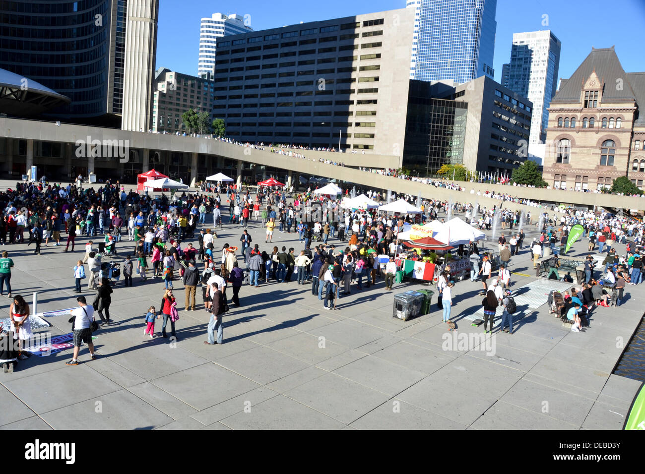 Toronto, Canada. 14e Août, 2013. Célébration du 203e anniversaire de l'indépendance mexicaine - Toronto © Nisarg Photography/Alamy Live News Banque D'Images