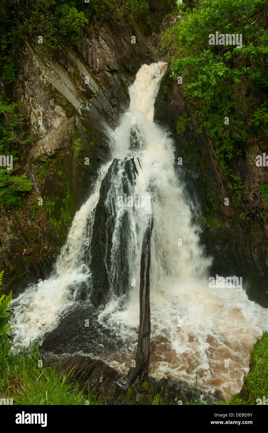 Mynach Falls, Pont du Diable, Ceredigion, pays de Galles Banque D'Images