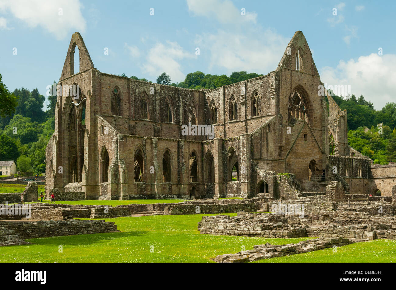 Abbaye de Tintern, Monmouthshire, Wales Banque D'Images