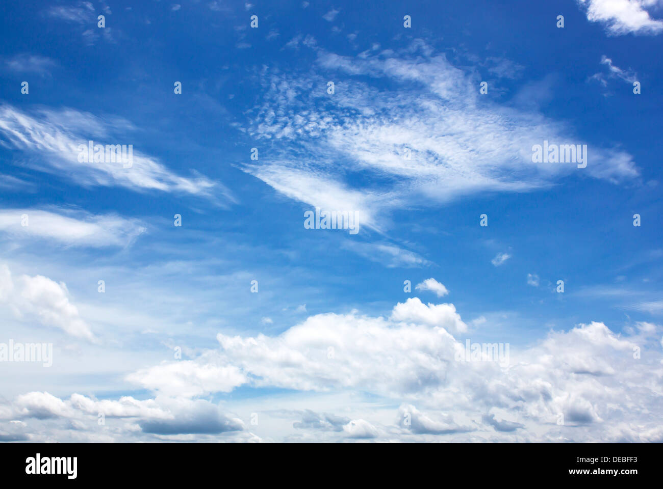 ฺBlue avec cloud sky close up fond naturel. Banque D'Images