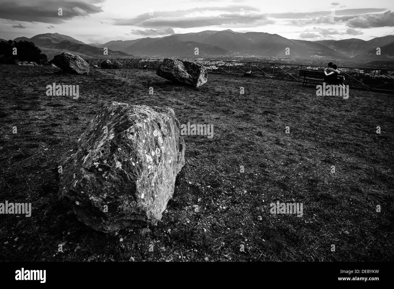 Abruzzes. Les ruines Banque D'Images