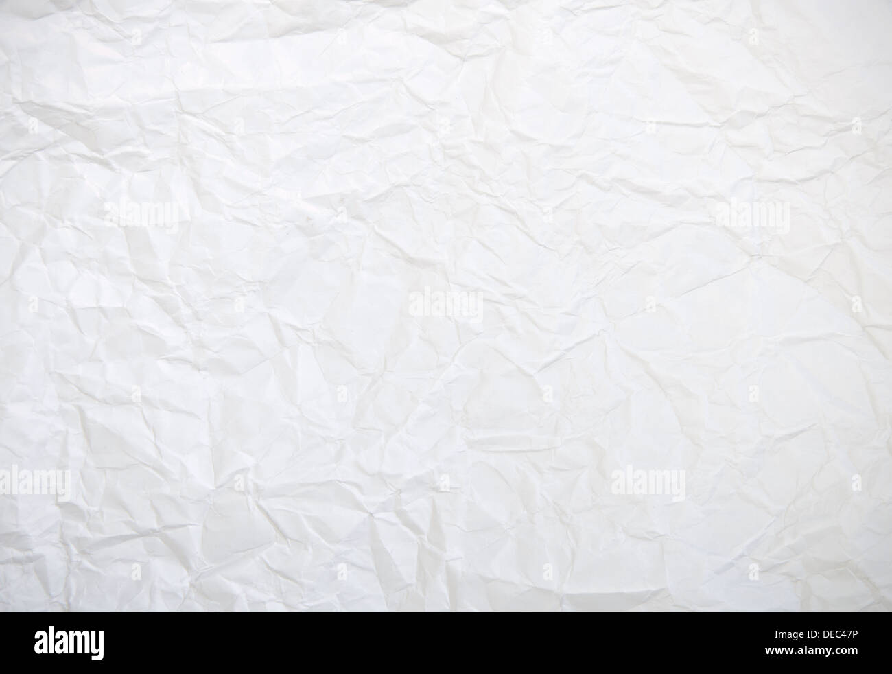 Papier blanc froissé pour le fond Banque D'Images