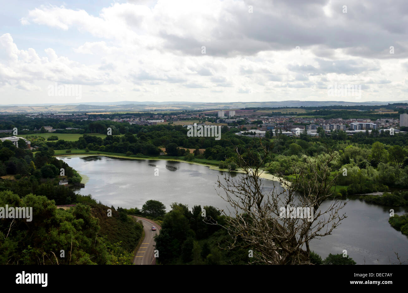 Duddingston Loch de Holyrood Park, Edinburgh, Ecosse. Banque D'Images