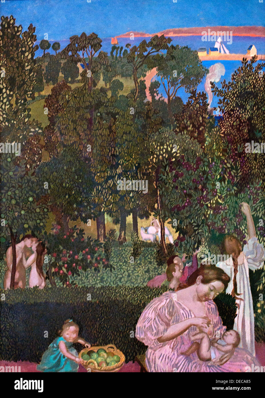 La monotonie verger 1898 Maurice Denis France Français 1870 -1943 Banque D'Images