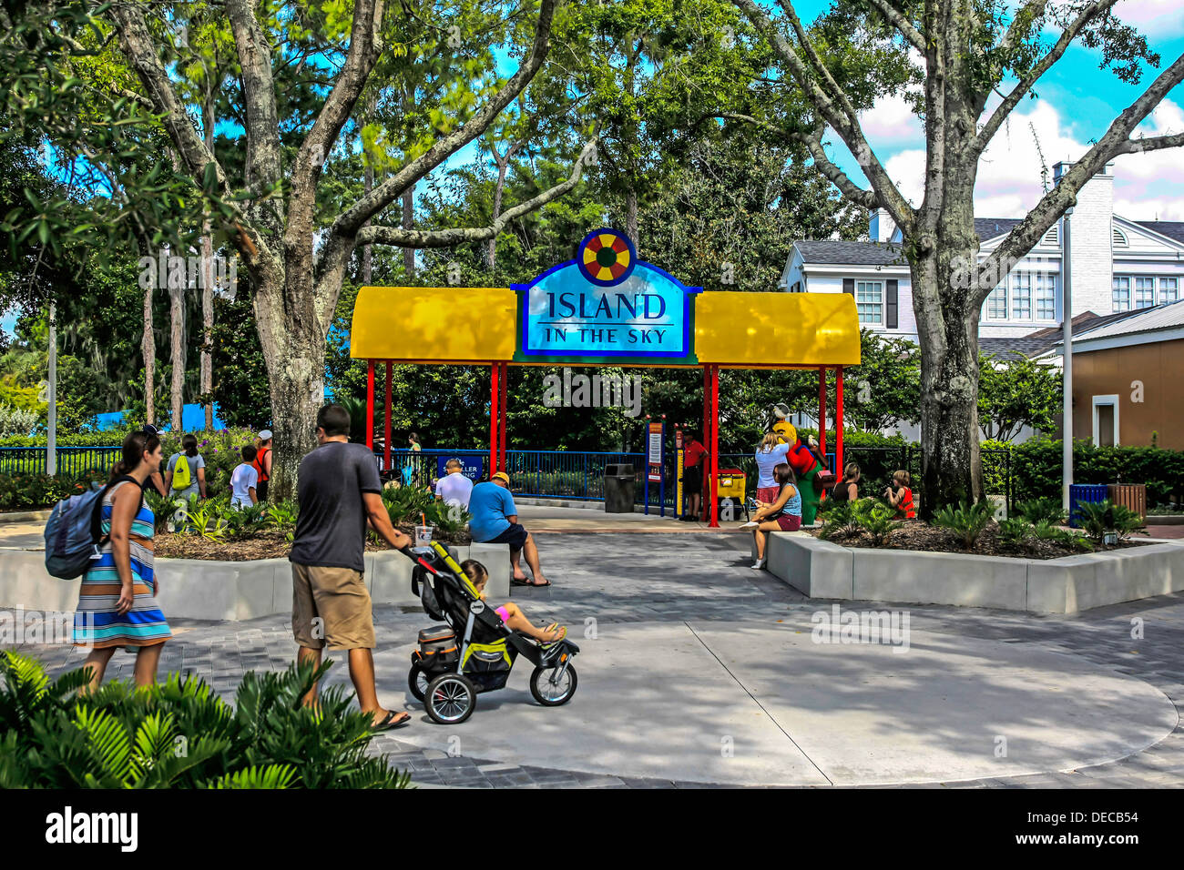 Island in the Sky ride au Parc Legoland Florida Banque D'Images