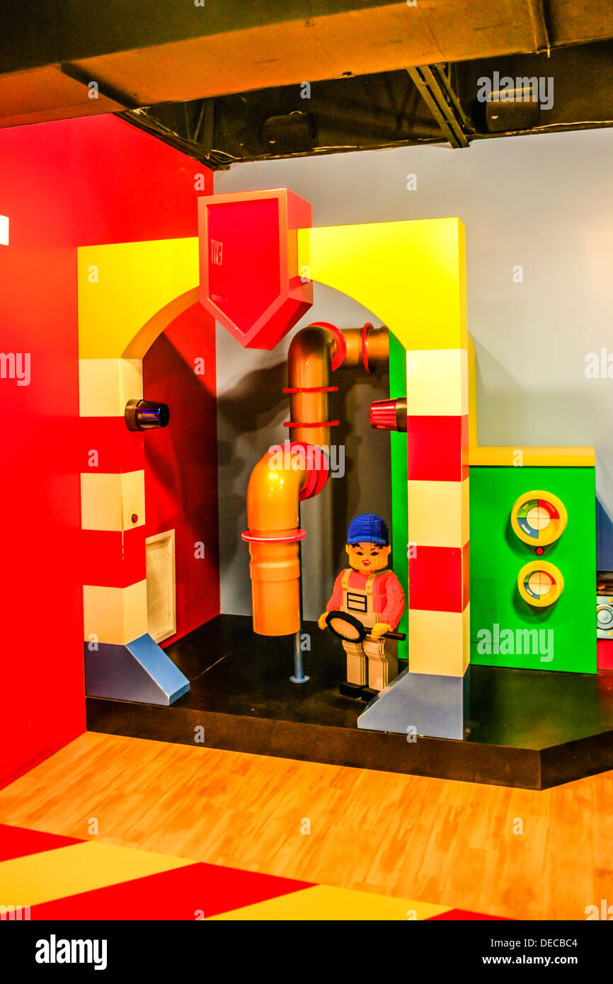 À l'intérieur de l'usine à Lego Legoland Florida Banque D'Images