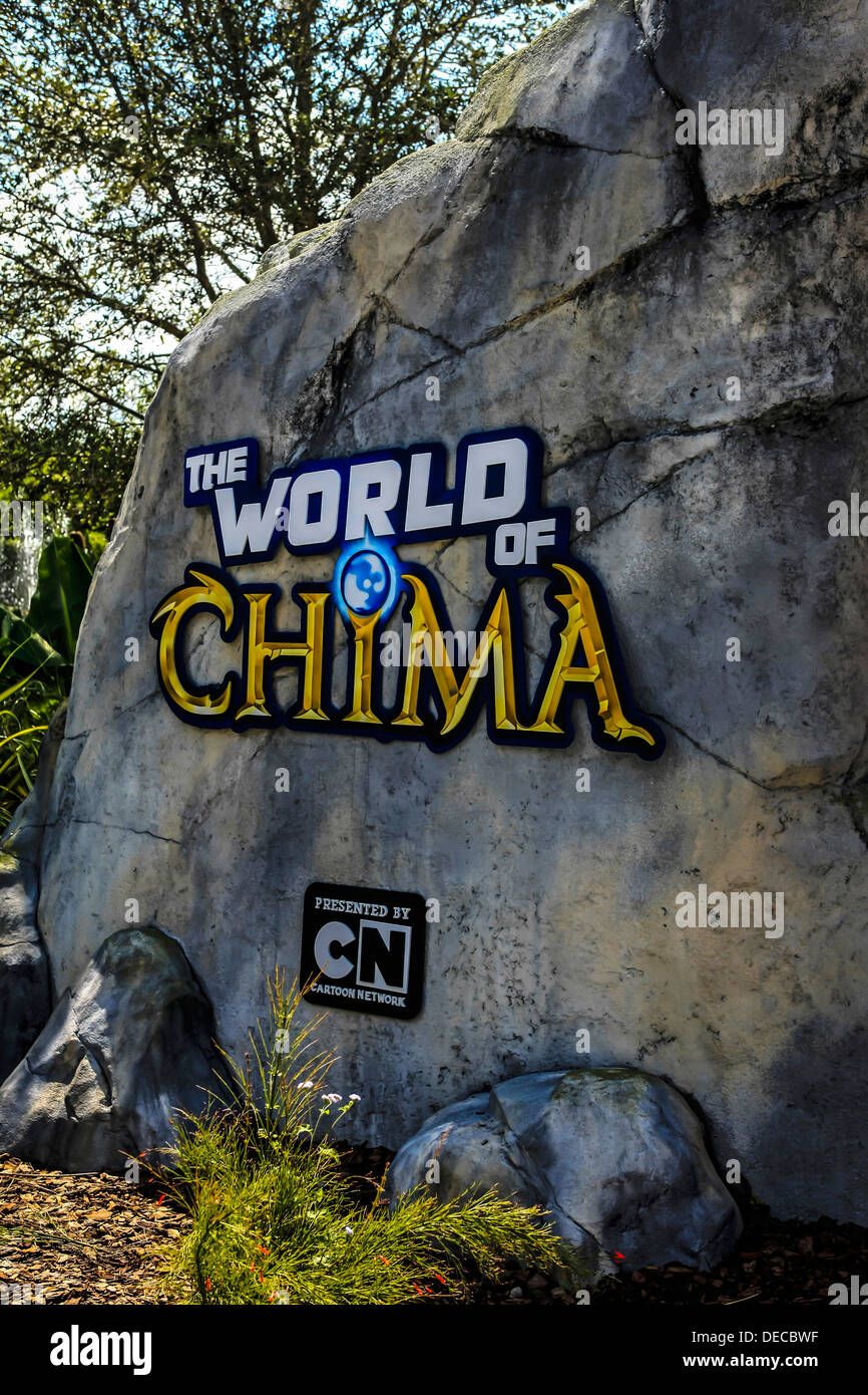 La quête de Chi au monde de Chima ride au Parc Legoland Florida Banque D'Images