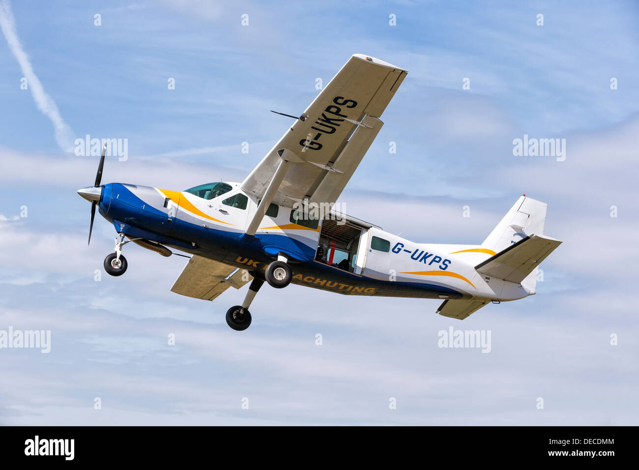 Cessna Caravan de l'école de parachutistes britanniques Banque D'Images