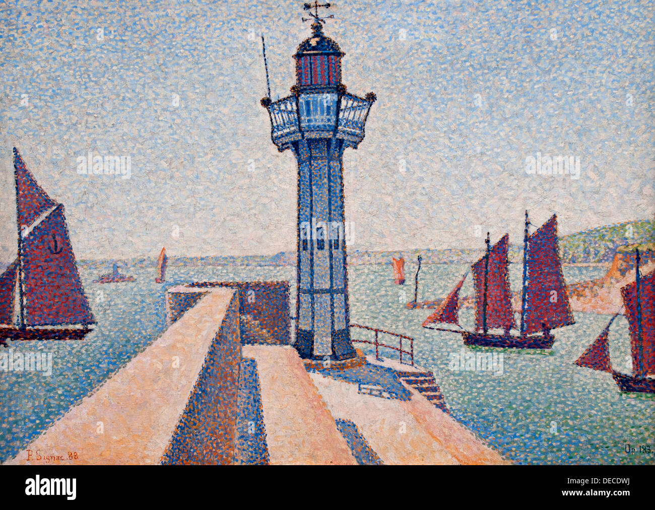 Le phare de Binic 1888 Paul Signac 1863 - 1935 France Banque D'Images