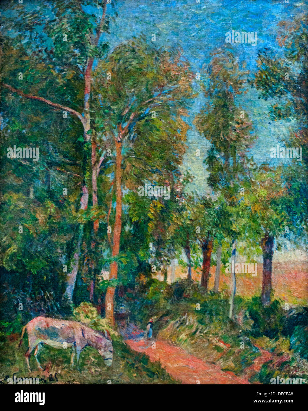 La lisière de la forêt III 1885 Paul Gauguin 1848 - 1885 France Banque D'Images