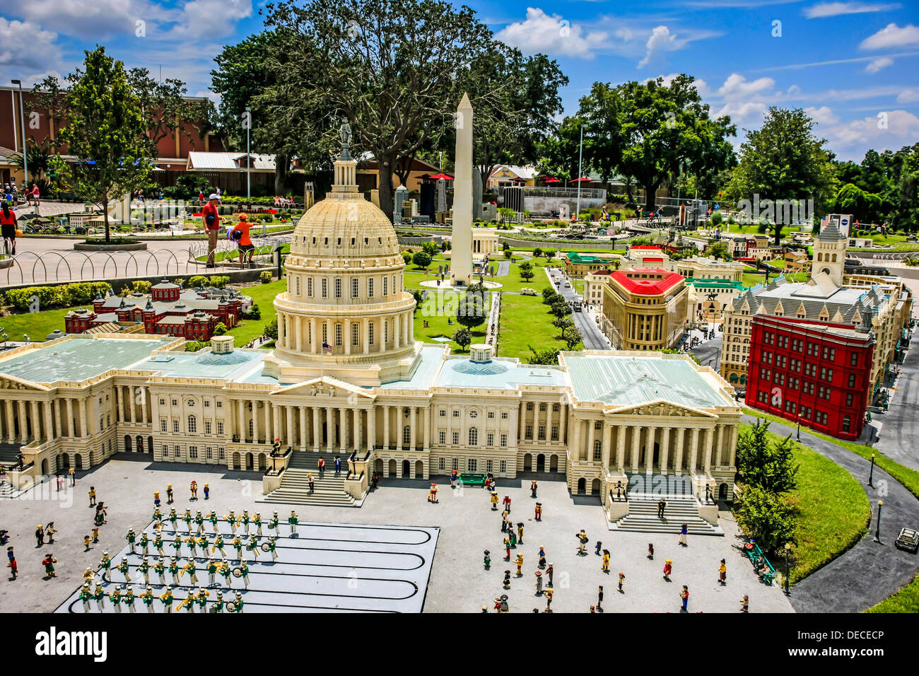 Autour du monde en Legoland - Washington DC Banque D'Images