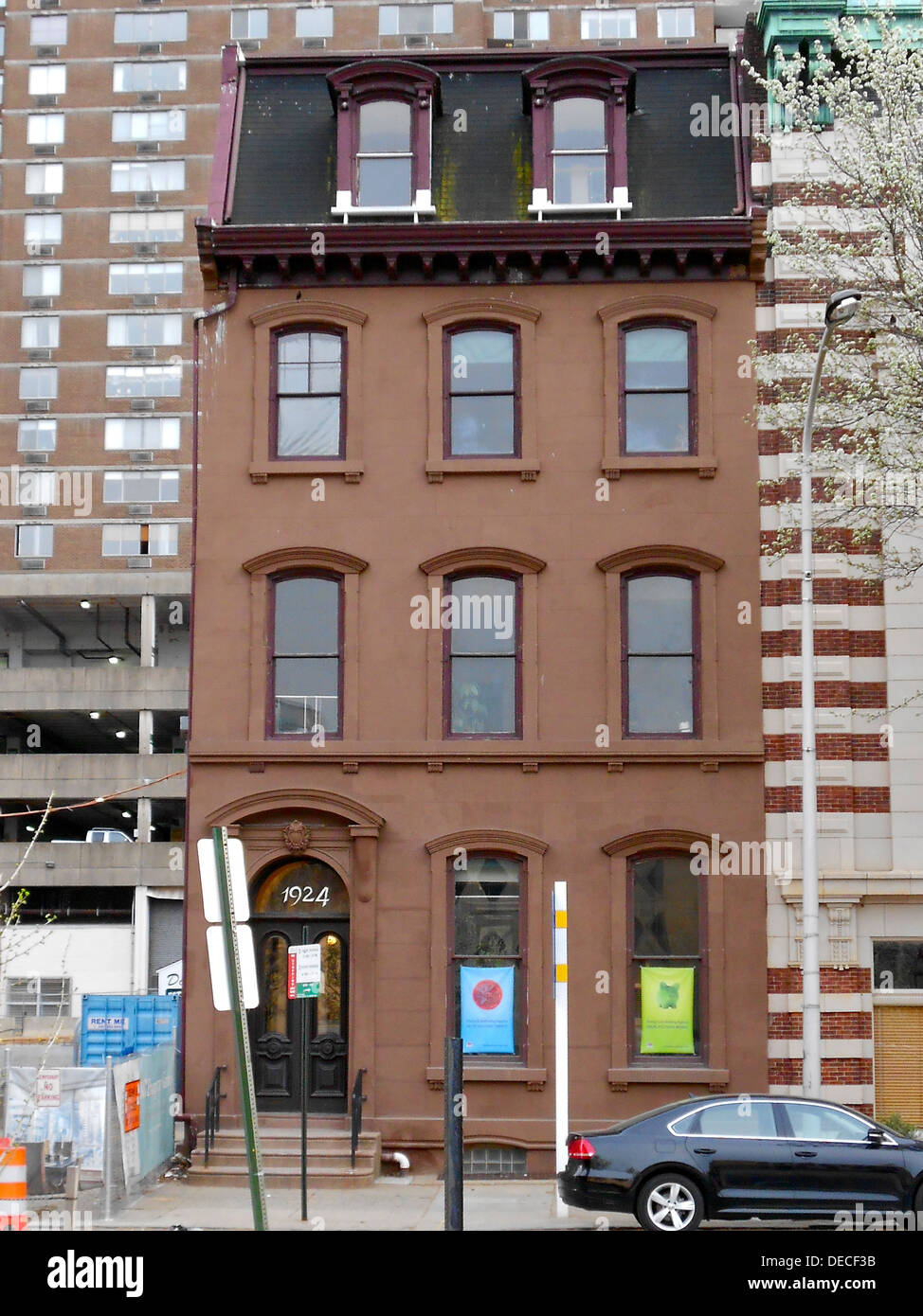 Francis McIlvain Maison sur la PNSR depuis le 20 novembre 1979. En 1924 Arch Street dans le quartier de Logan Square Centre Ville Ville, Philadelphie Banque D'Images