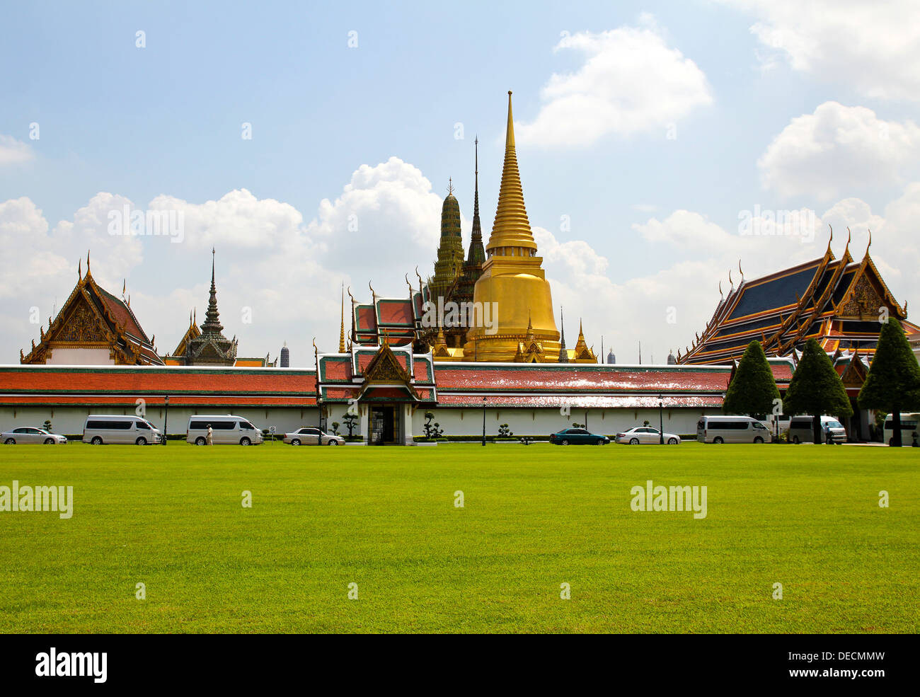 Le Grand Palais, l'attraction touristique majeure à Bangkok, Thaïlande. Banque D'Images