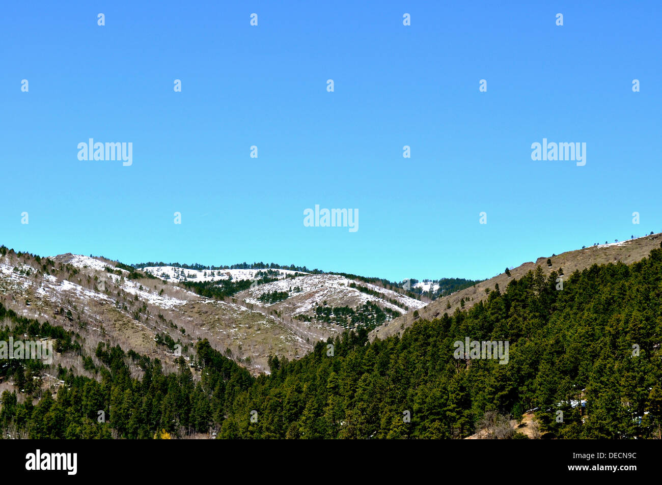 Les Black Hills et le fond de ciel Banque D'Images