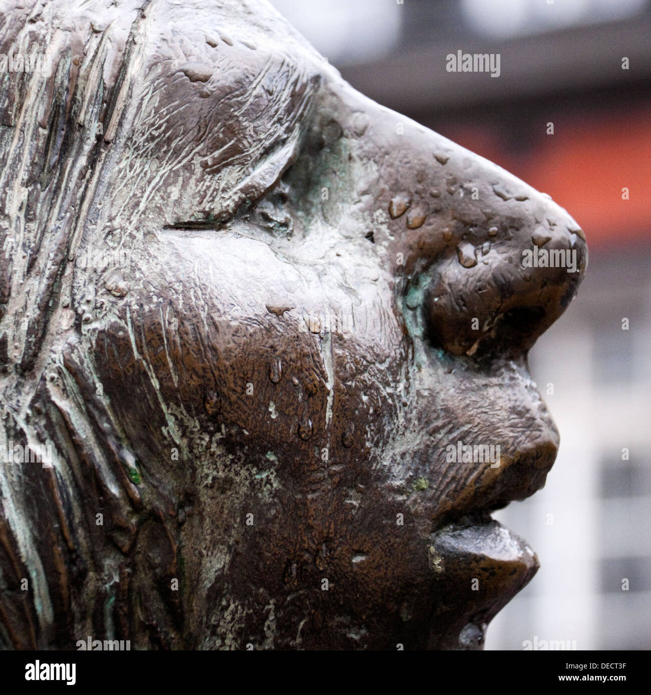 Statue en bronze à Aix-la-Chapelle, Allemagne par Karl-Henning Seemann Banque D'Images
