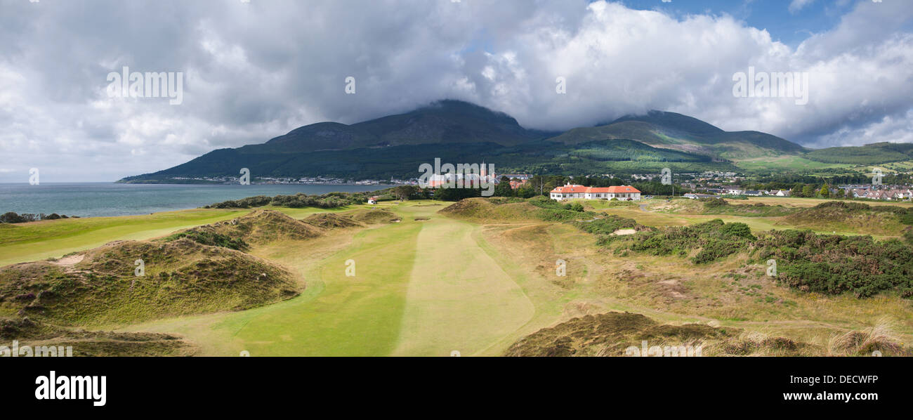 9e trous,Royal County Down Golf Links,Newcastle Banque D'Images