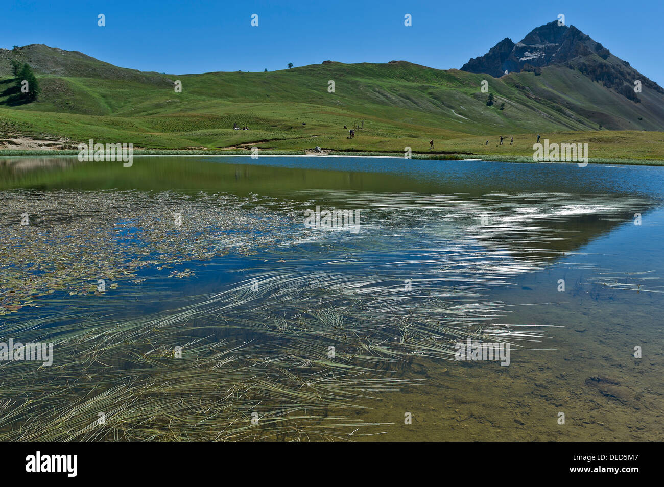 La pointe Gaspard lake, la vallée de Suse, Piémont, Italie Banque D'Images