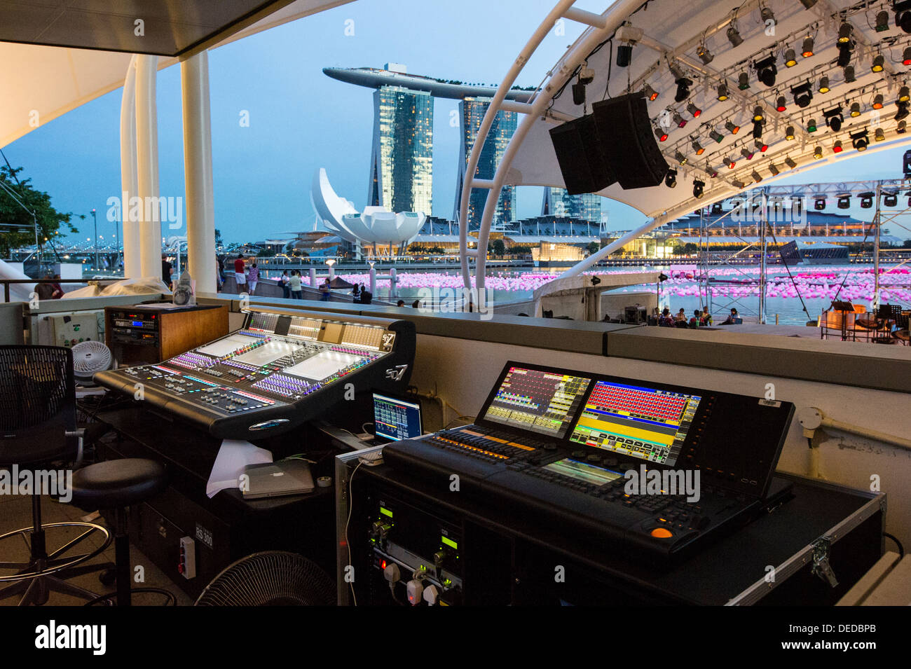 Marina Bay, Singapour Banque D'Images