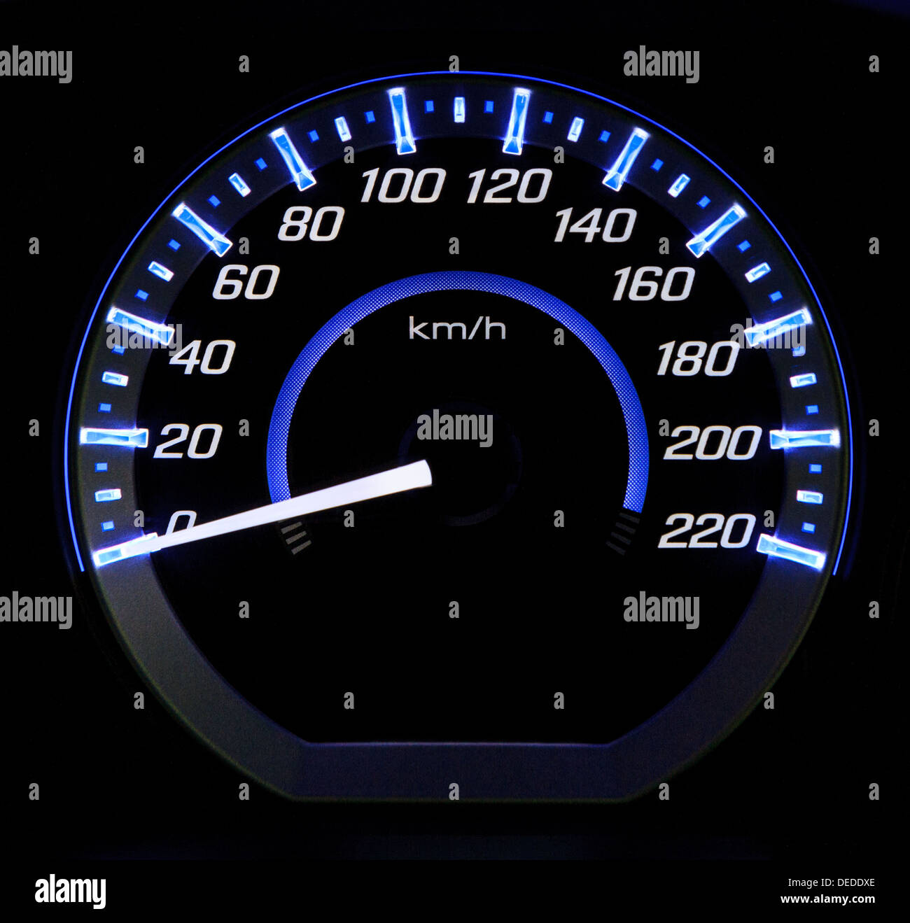 indicateur de vitesse voiture Banque D'Images