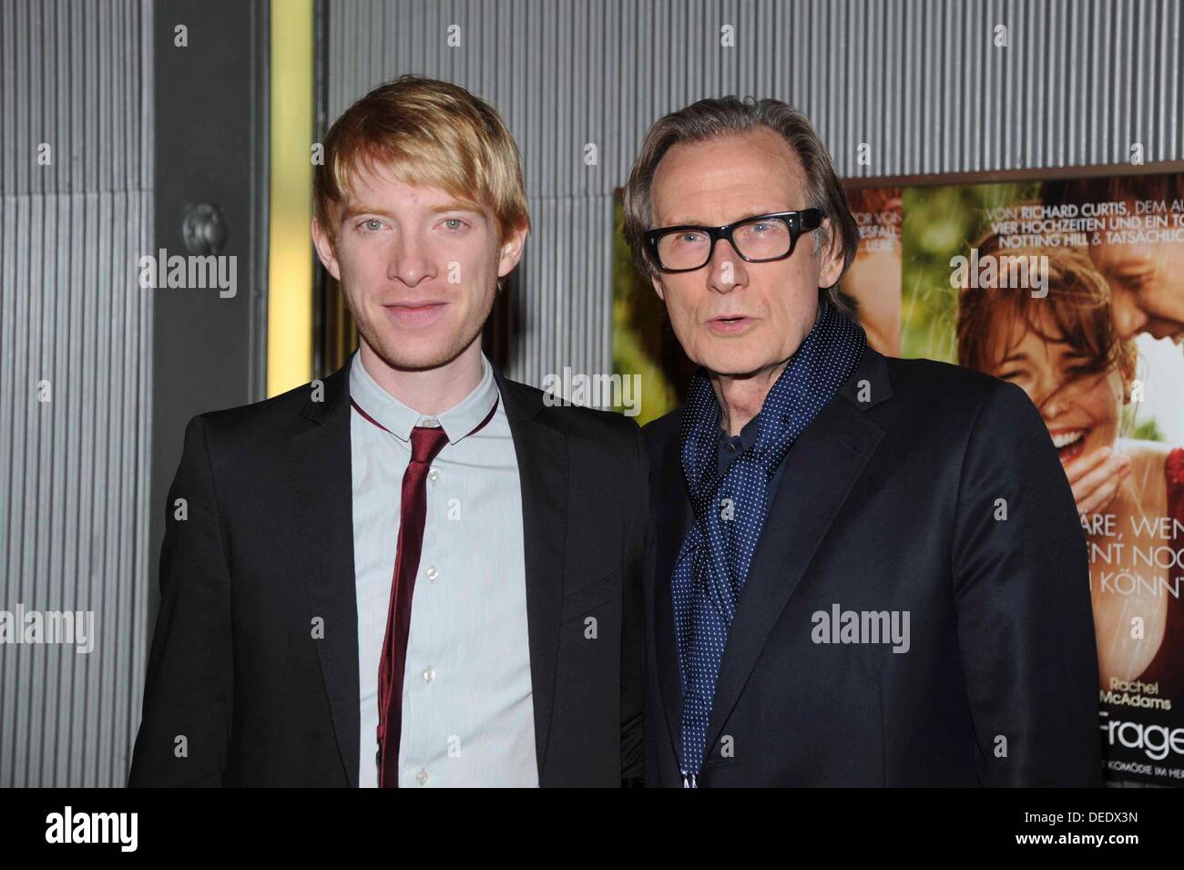 Berlin, Allemagne. 16e Août, 2013. Donald mormaer Gleeson et Bill Nighy au cours de l'appel de photo pour la première du film - une question de temps - au Astor Film Lounge à Berlin./photo © dpa alliance photo alliance/Alamy Live News Banque D'Images