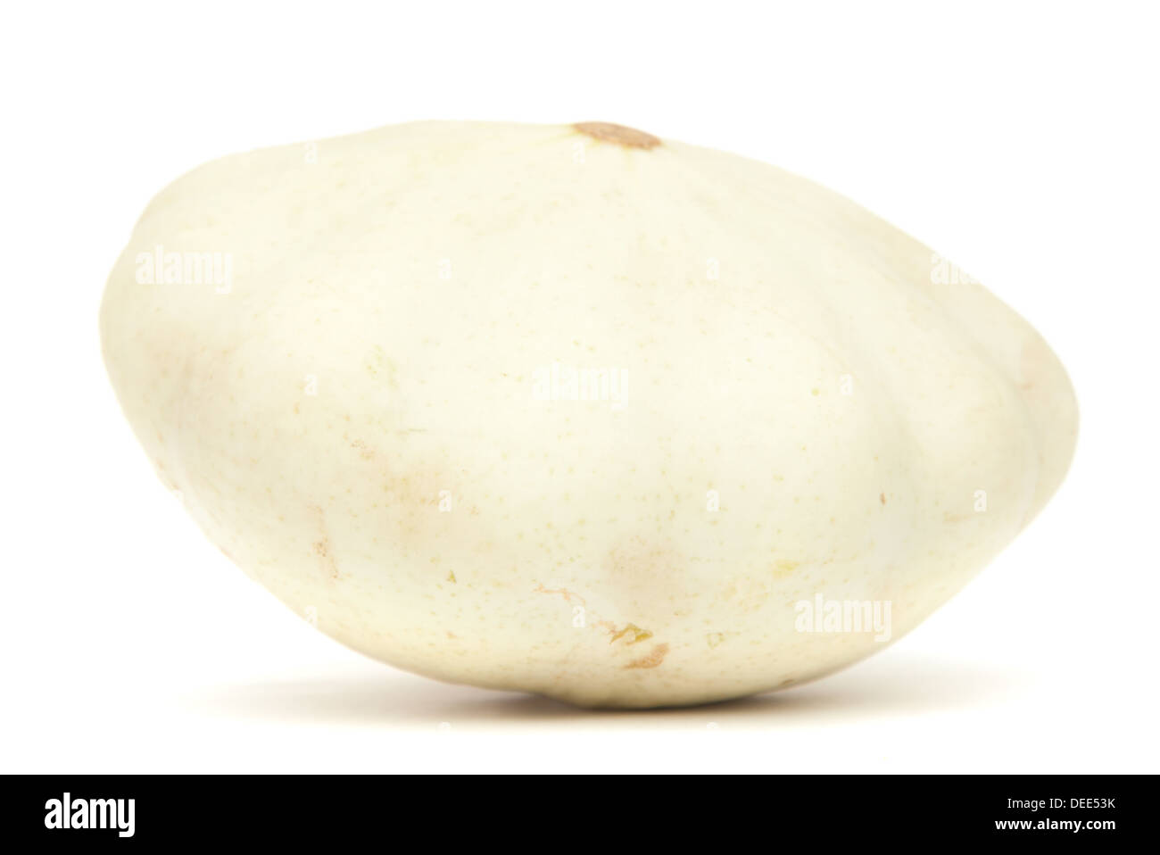 Courge patisson isolé sur fond blanc Banque D'Images