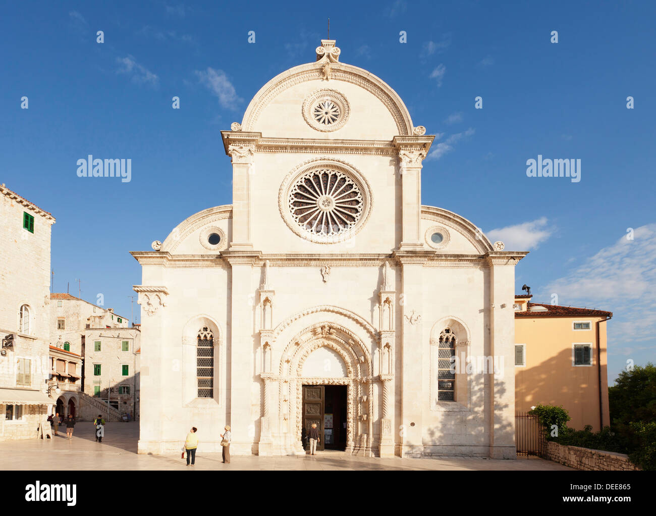 Cathédrale de Saint Jacob (Cathédrale de Saint James), UNESCO World Heritage Site, Sibenik, Dalmatie, Croatie, Europe Banque D'Images
