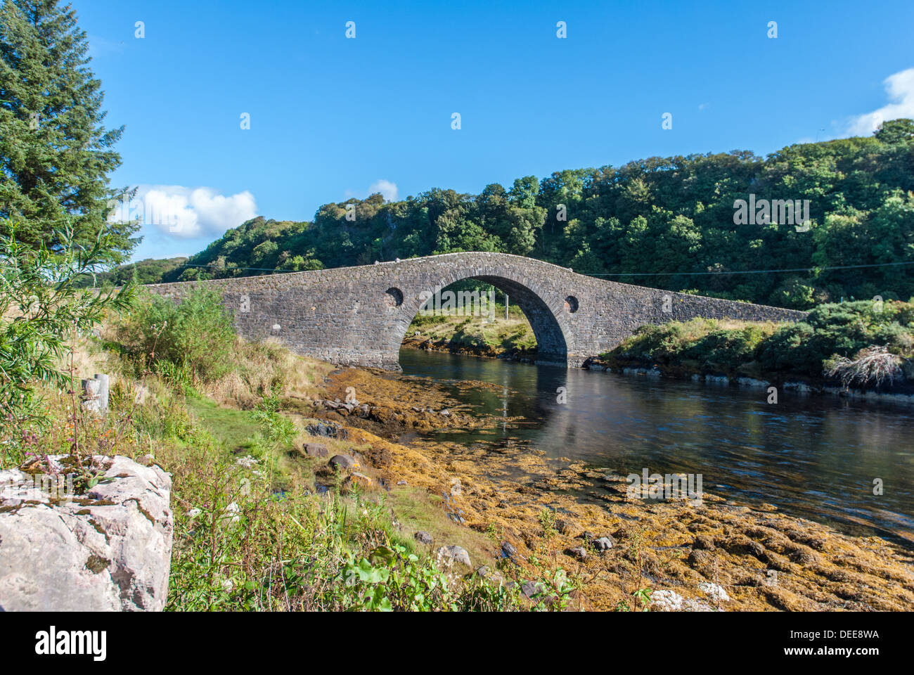 Pont de l'Atlantique, près de l'Île Seil Oban, Scotland, UK Banque D'Images