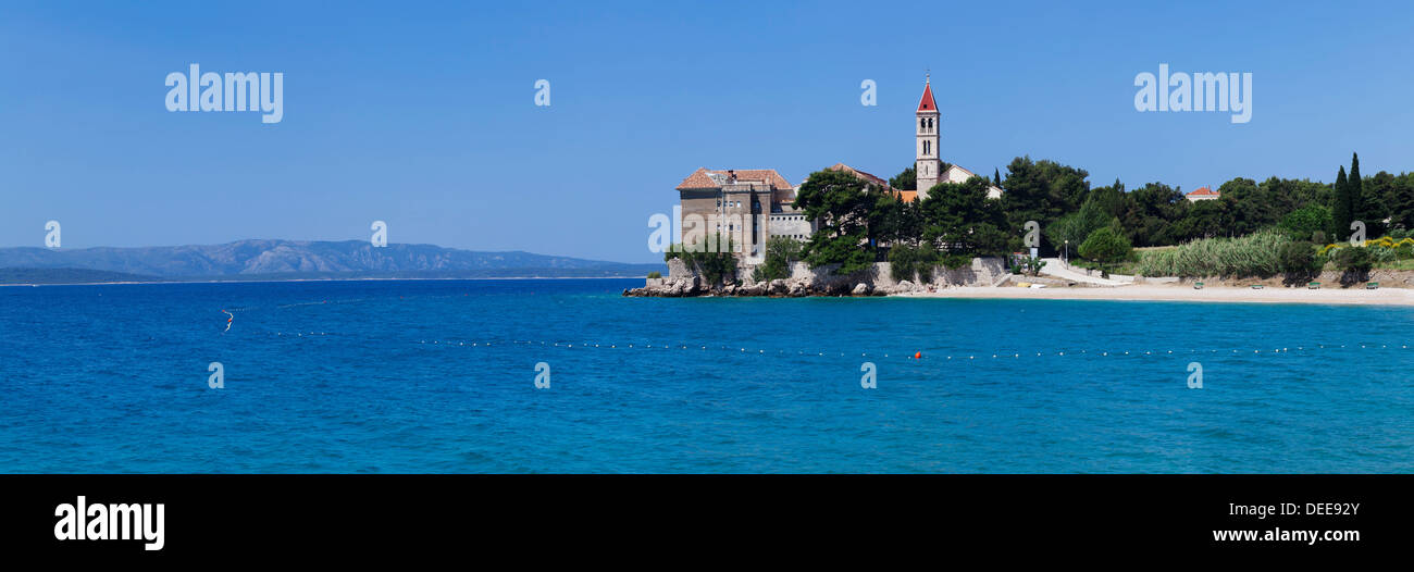 Monastère dominicain, Bol, Île de Brac, la Dalmatie, Croatie, Europe Banque D'Images