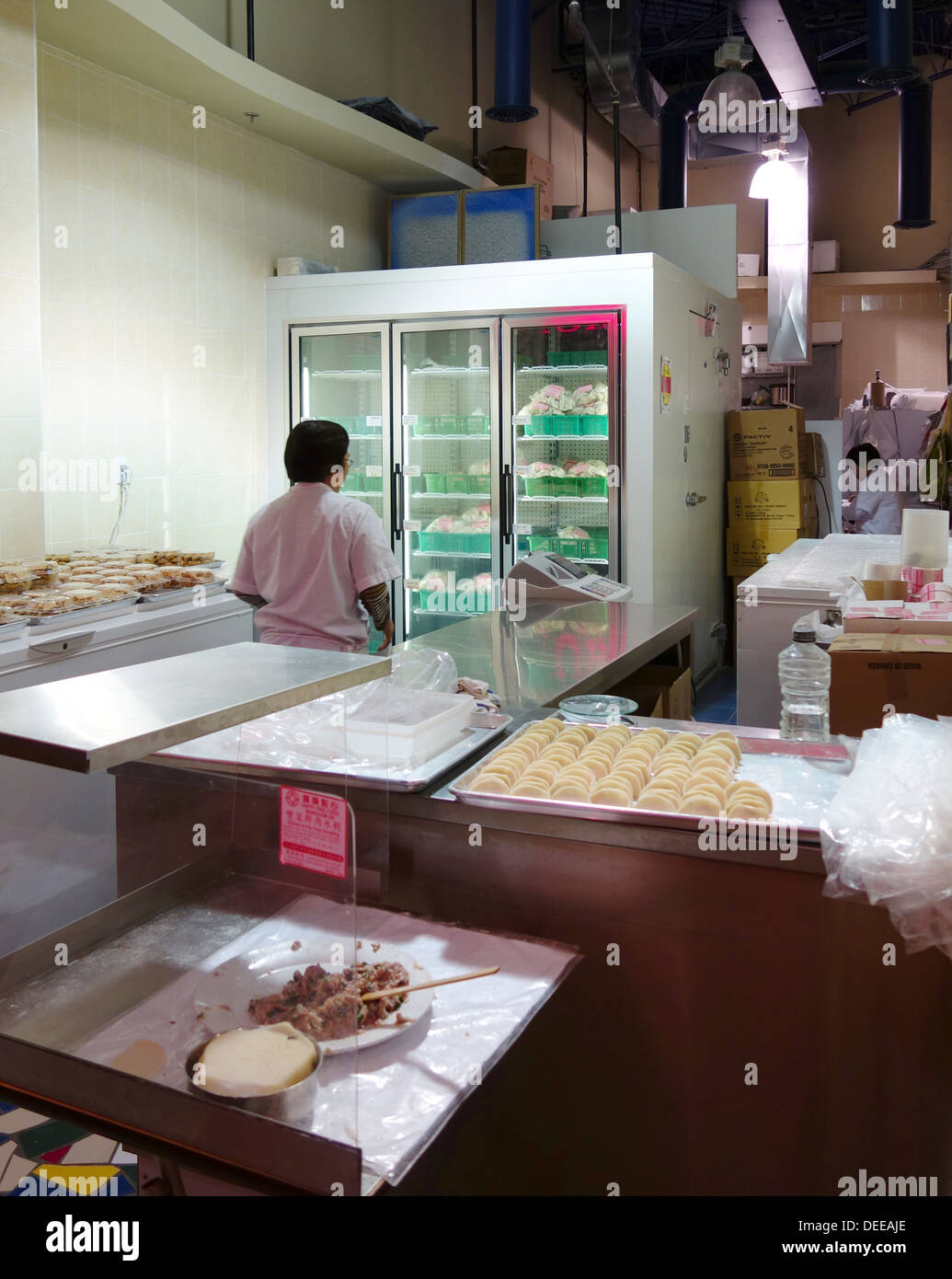 Dumpling shop dans un centre commercial à Toronto, Canada Banque D'Images