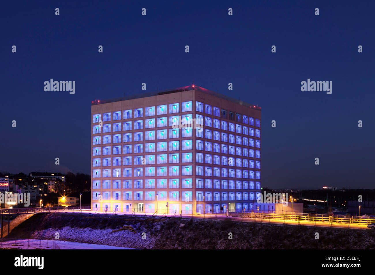 Nouvelle bibliothèque à Mailander Platz, Architecte Prof. Eun Young Yi, sur la masse, Stuttgart Stuttgart 21, Baden Wurtemberg, Allemagne Banque D'Images