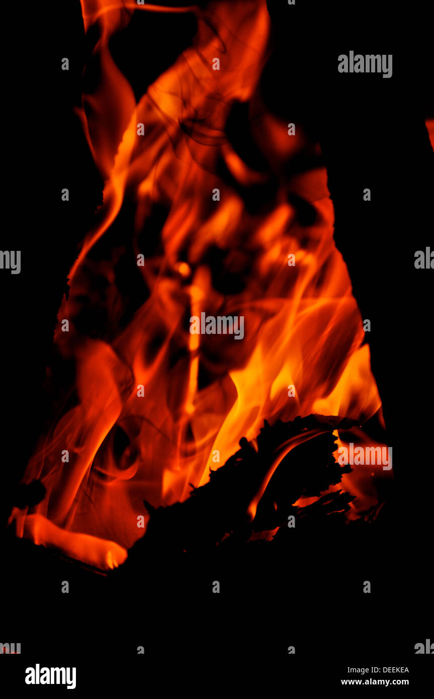 Fond de feu Banque D'Images