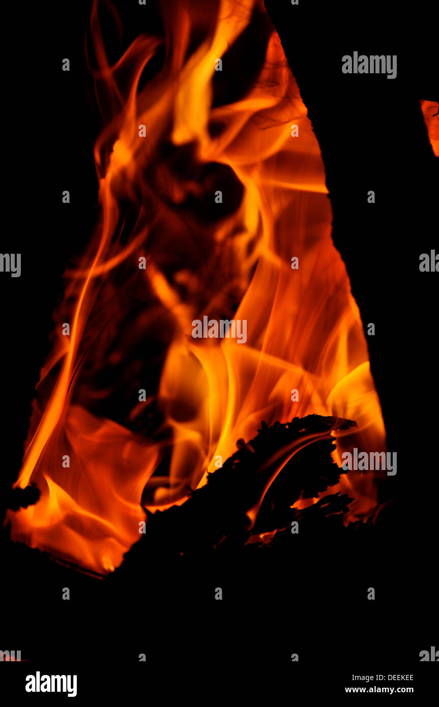 Fond de feu Banque D'Images