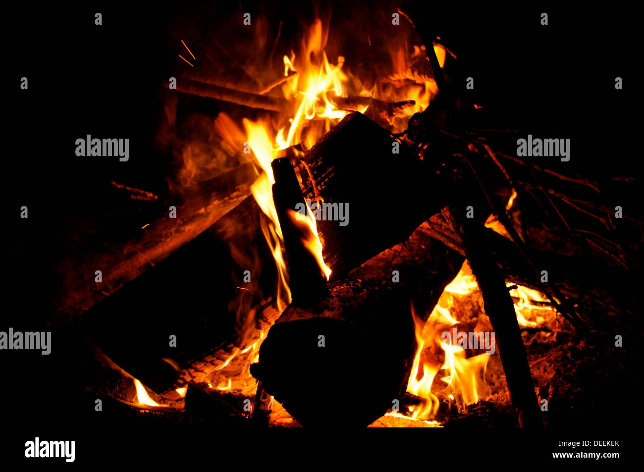 Fond de feu Banque D'Images